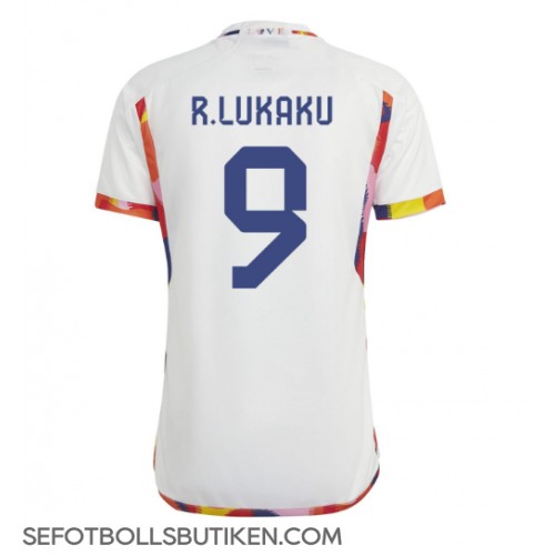 Belgien Romelu Lukaku #9 Replika Borta matchkläder VM 2022 Korta ärmar